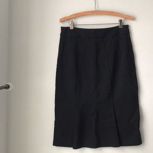 DVF Black Cougarette pencil skirt